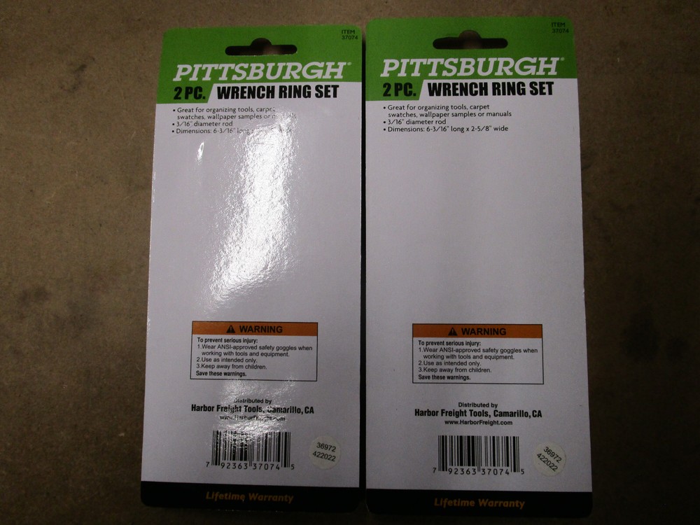 Pittsburgh Wrench Rings 4 Count