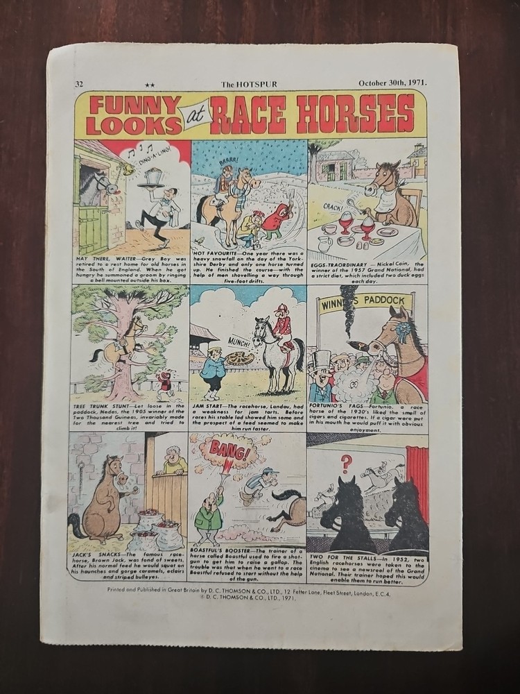 The Hotspur comic October 30th 1971 Issue No. 628