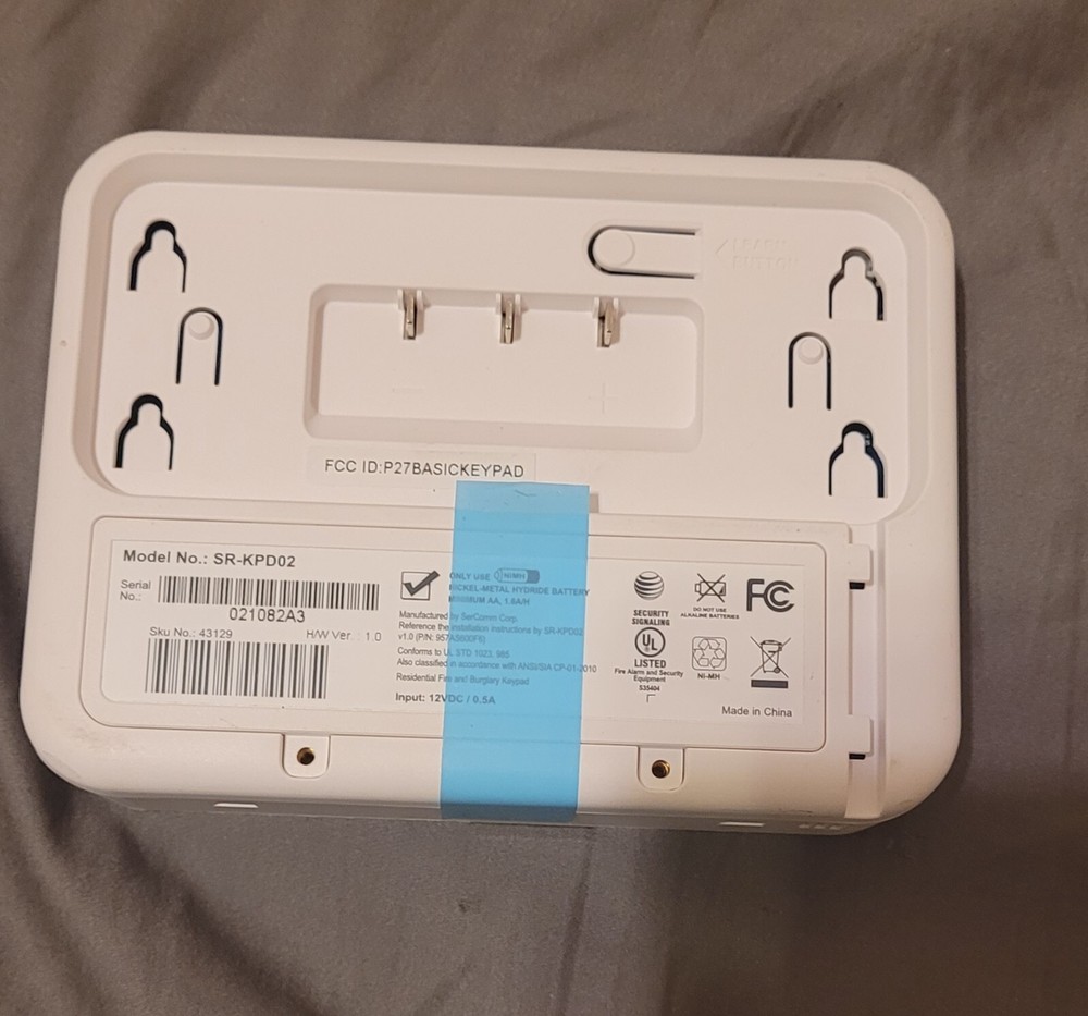 NEW !! SERCOMM AT&T DIGITAL LIFE SECURITY SYSTEM KEYPAD MODEL SR-KPD02