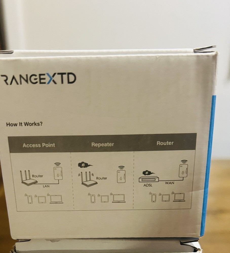 Range XTD WiFi Range Extender 300 Mbps AP/Router WPS Button RangeXTD