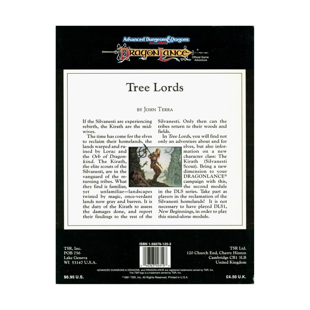 TSR Dragonlance Tree Lords VG+