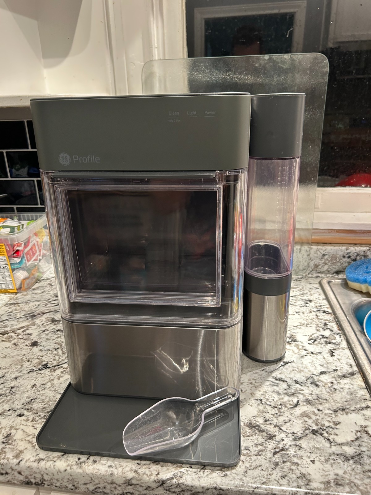 GE Profile Opal 2.0 Nugget Ice Maker with Side Tank, Scoop - Stainless Steel