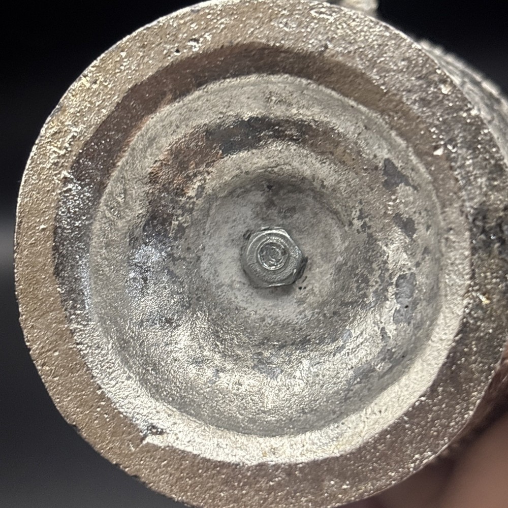 German Silver Bowl With Two Parrots Hand Crafted 3” Dia