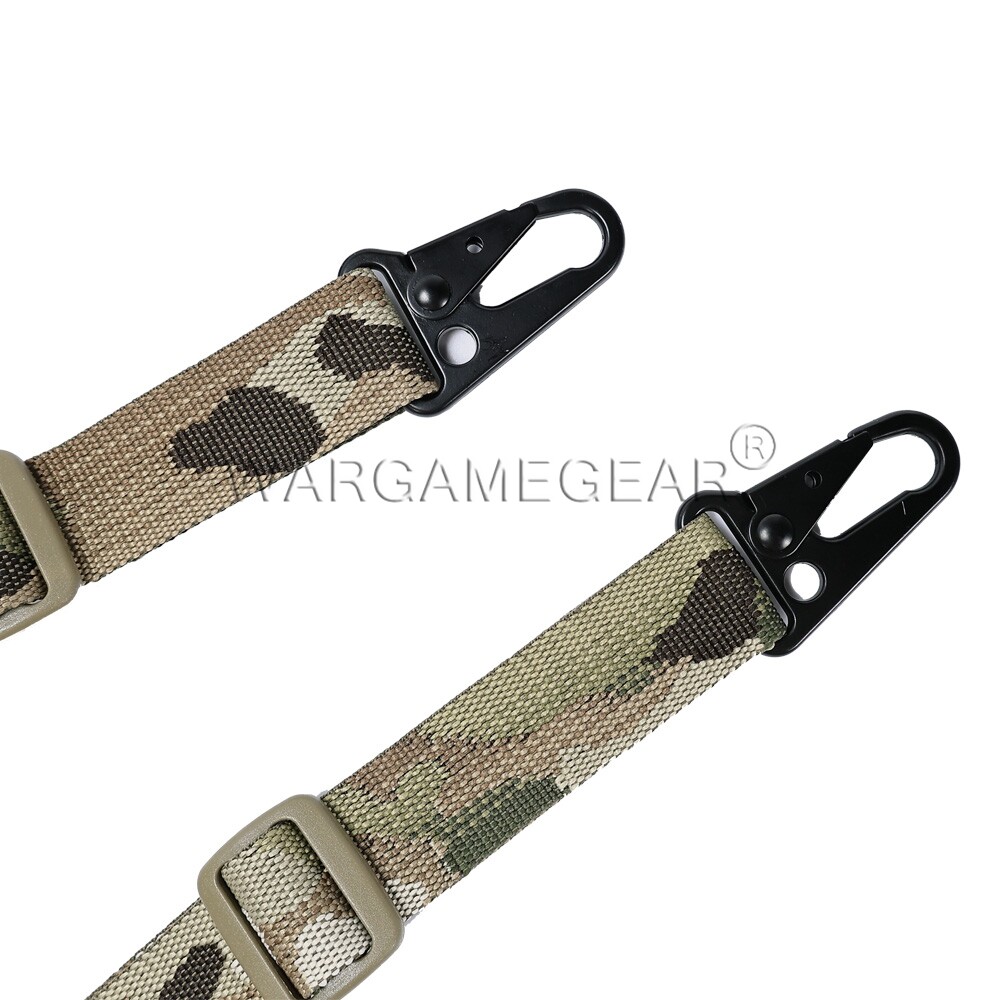 Tactical 2 Point Rifle Airsoft Modular Gun Strap Adjustable Quick Pull Tab Sling
