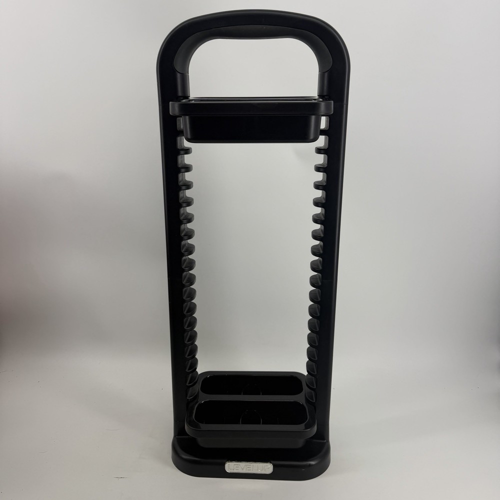 Level Up Game Storage Tower Vertical Organizer 17 Slots And Two Controller Trays