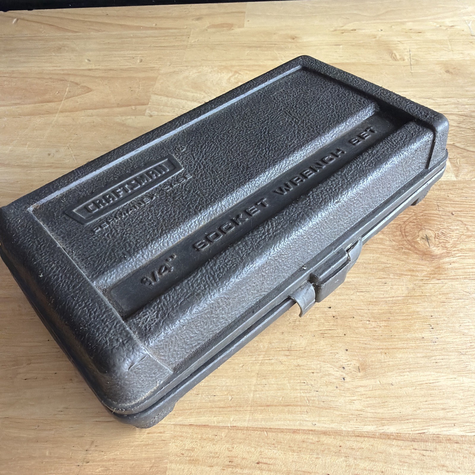Craftsman Crown Logo Permanex CASE ONLY 1/4" Drive Socket Wrench Set USA READ!