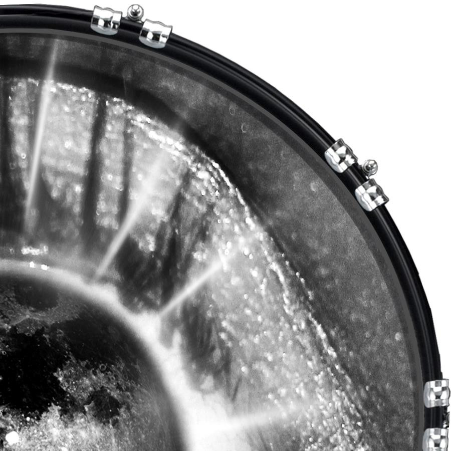 20" Custom Bass Kick Drum Front Head Graphical Eye Moon