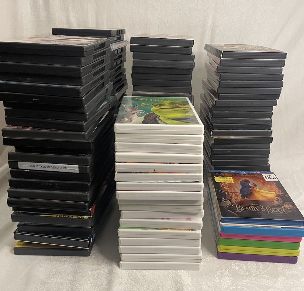 100+ Empty DVD Cases w/ Artwork NO DISCS Replacements Lot