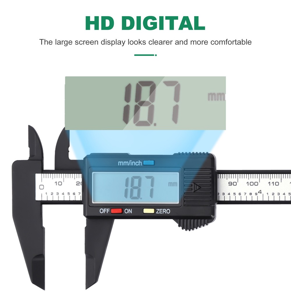 Digital Caliper Vernier Micrometer Electronic Ruler Gauge Meter Measuring Tool