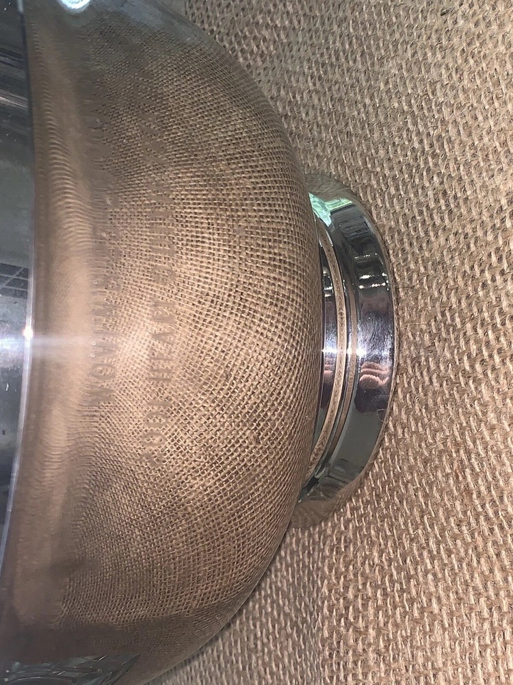 VTG ‘01 Heart O’ Dixie Triathlon Diver Revere Bowl Trophy 8.25”Diam Top 4.5”T