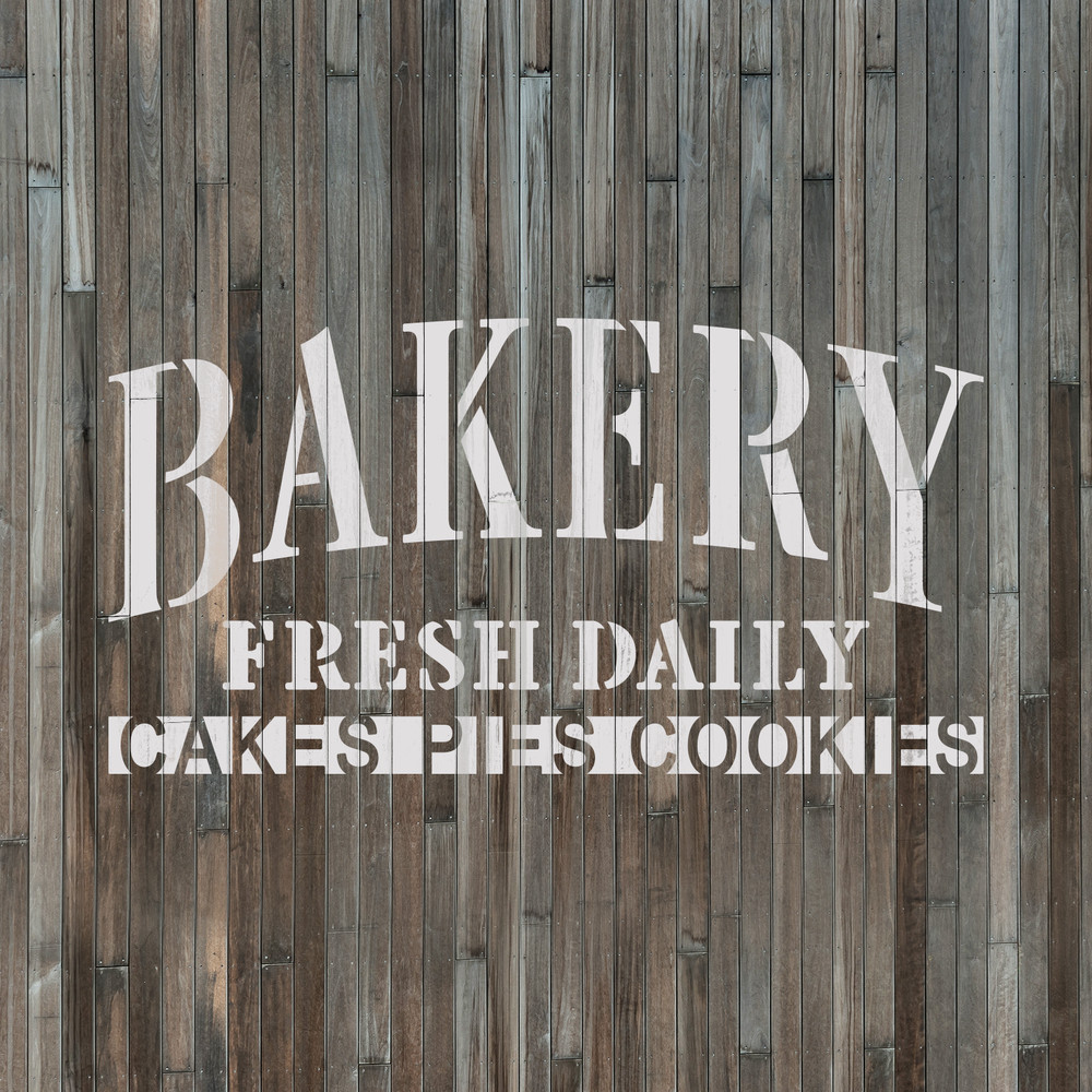 Bakery Stencil - Durable & Reusable Mylar Stencils