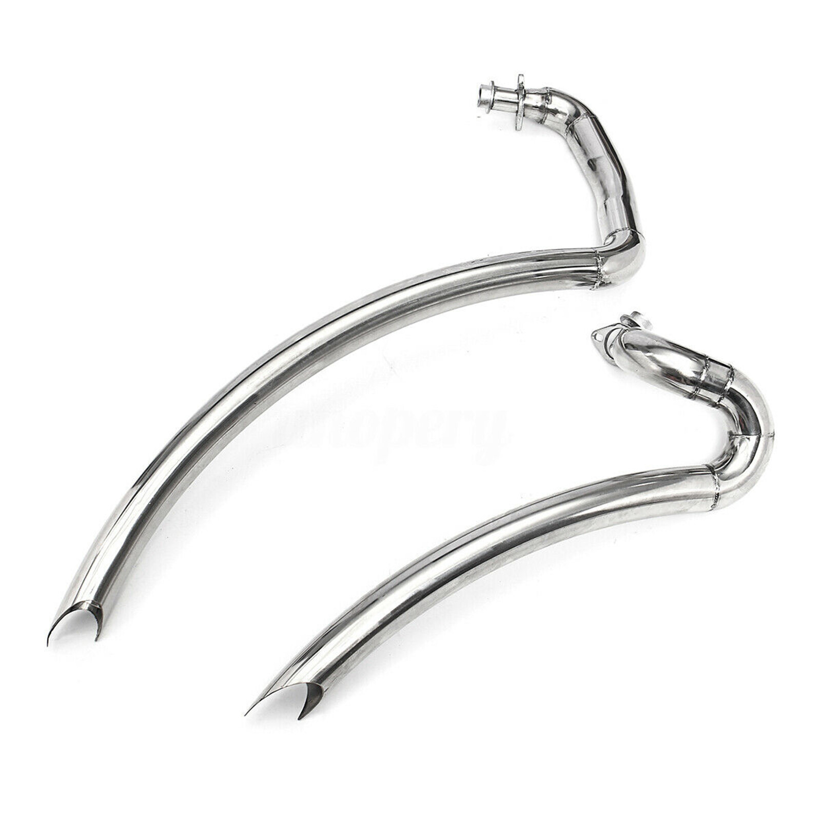 Shortshots Staggered Exhaust Pipes W/ Baffles For Yamaha V-Star 1100 XVS1100