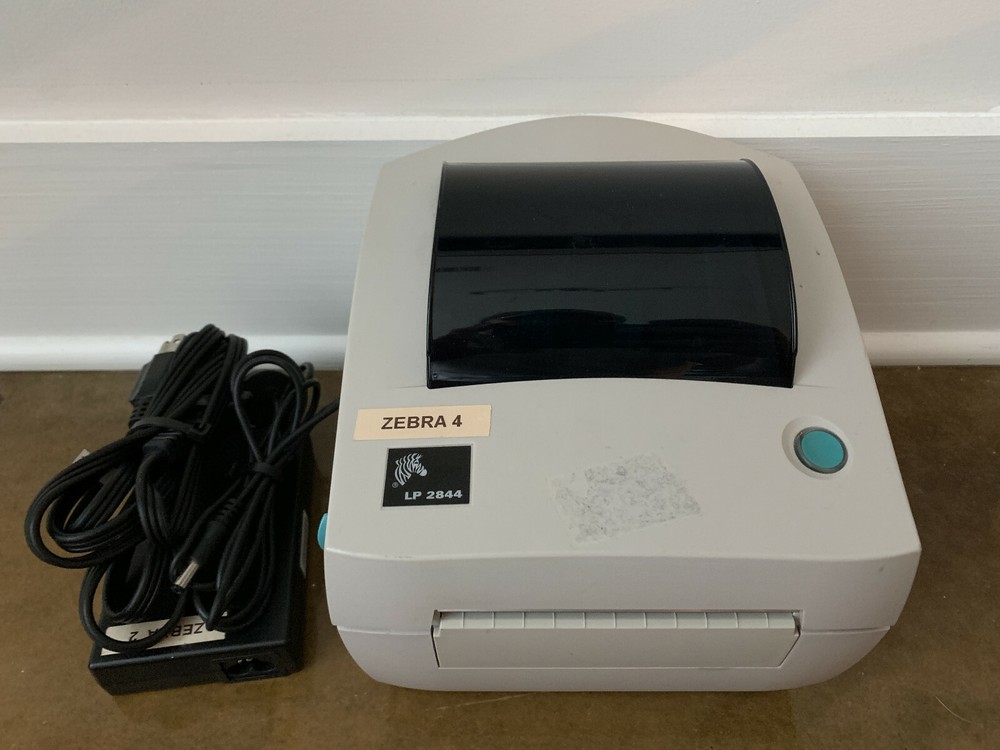 Zebra LP2844 Thermal Label Printer Bundle - Tested Working