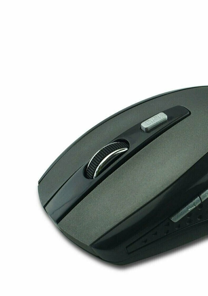 Black Wireless Mouse Optical USB Laptop PC Computer 2.4GHZ DPI