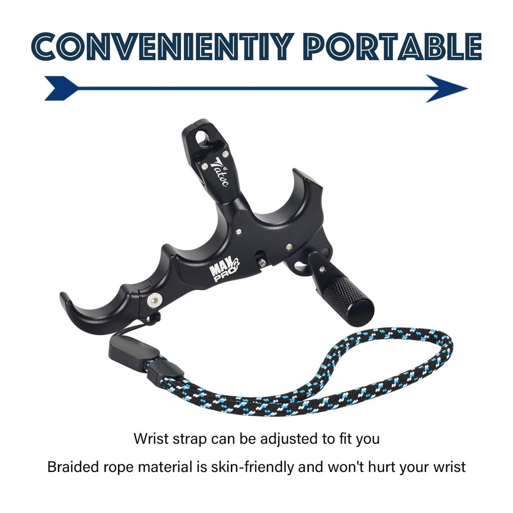 Bow Release Thumb Archery 360° Rotatable Thumb Release for Compound Bow 3/4
