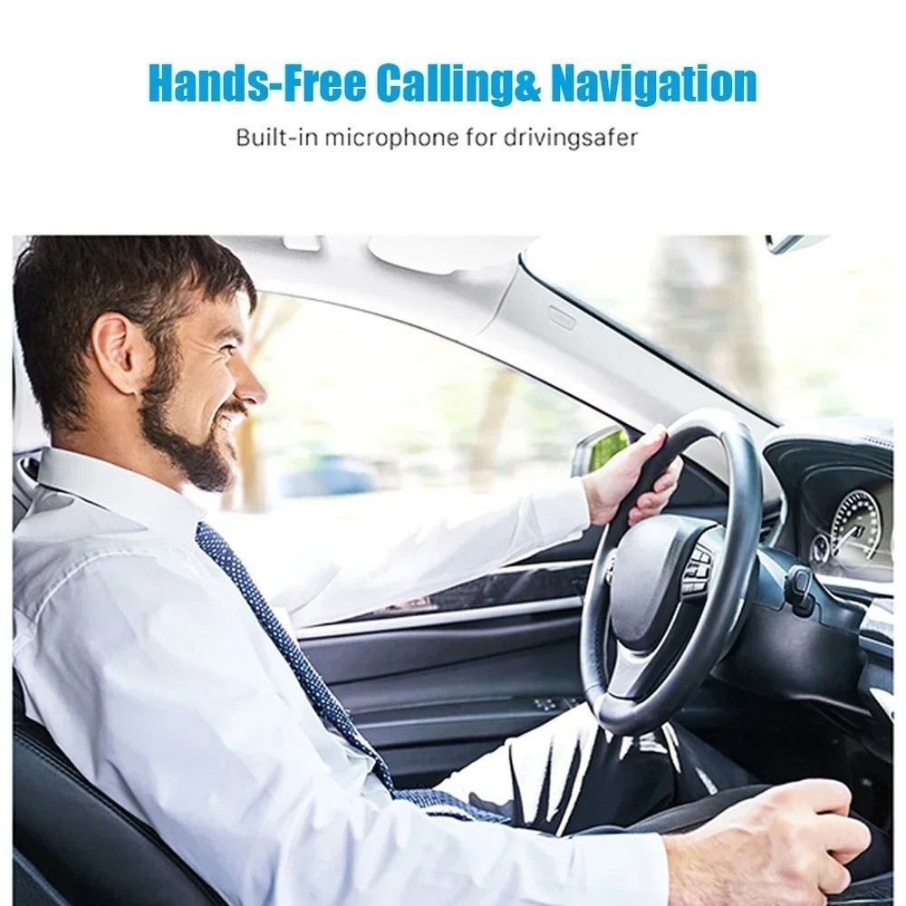 Bluetooth Receiver 5.1 AUX Audio 3.5mm Wireless Adapter for Hands-Free Car