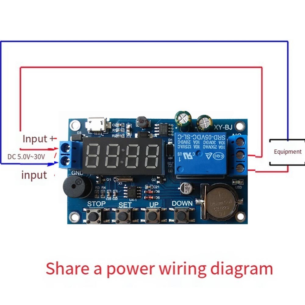 OPE/CLE relay pulses daily or specific date operation precise timing control