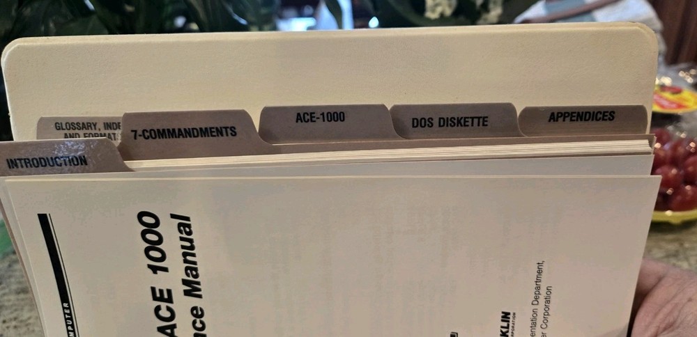 Franklin Ace 1000 User Reference Manual with Diagnostic Schematics VERY NICE