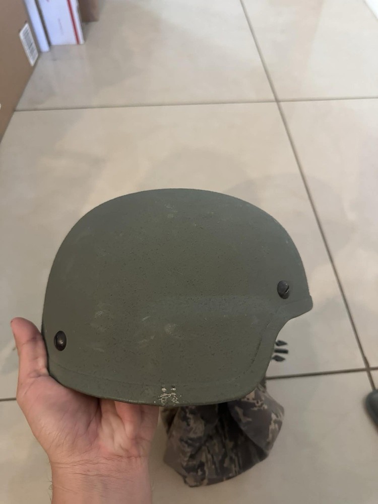 BAE system advanced combat helmet foliage green medium