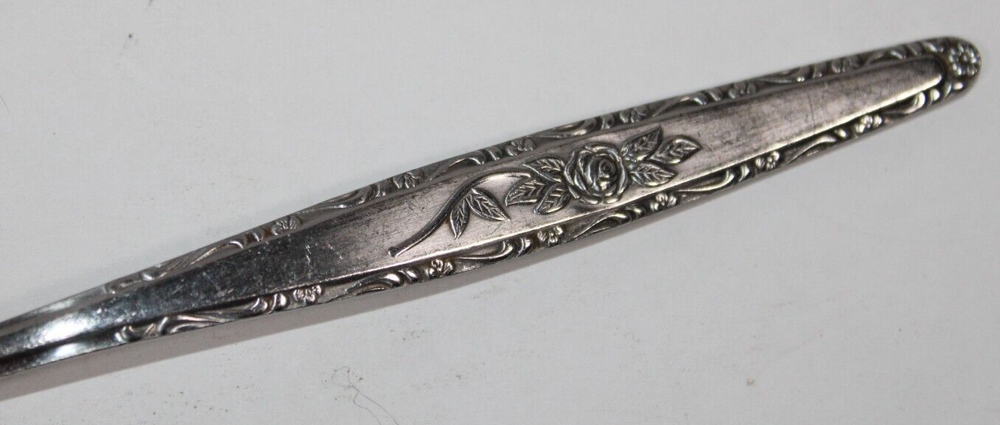 Interpur INR28 Black Rose Vintage Stainless Flatware Dinner Fork Spoon