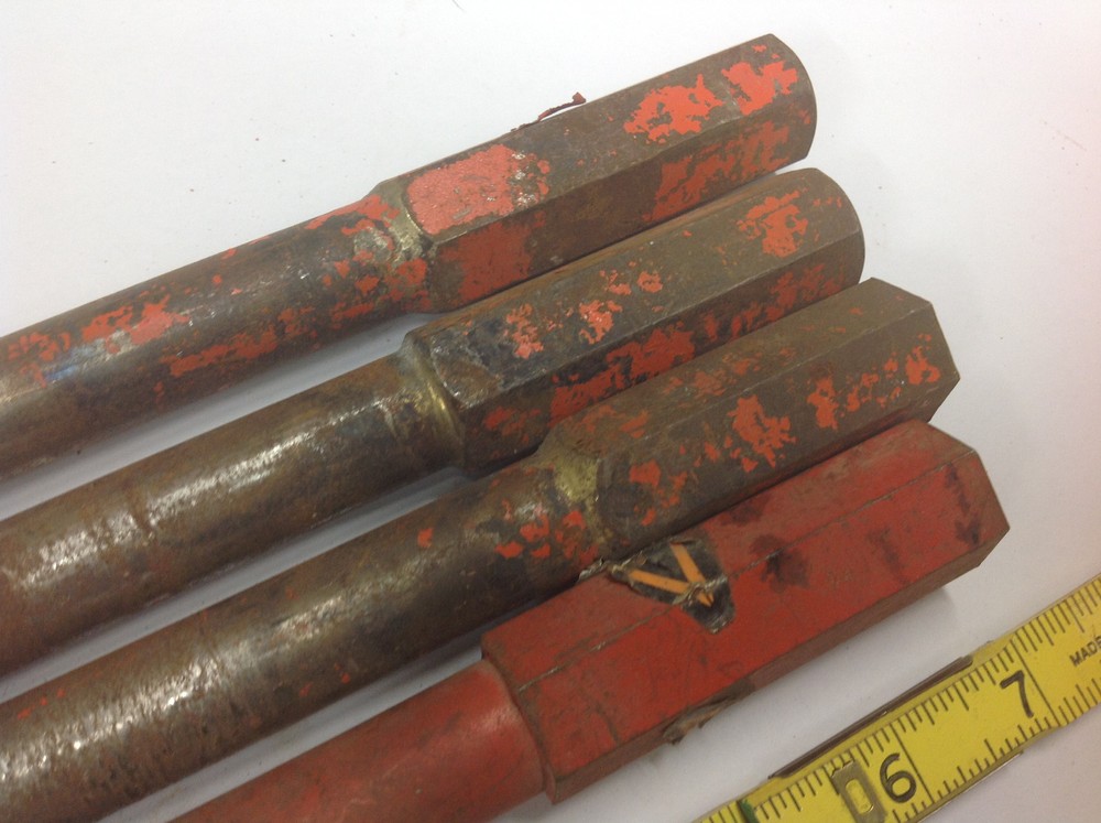 (4) 3/4" x 11 Thread Concrete Masonry CARBIDE Core Drill Bit USED