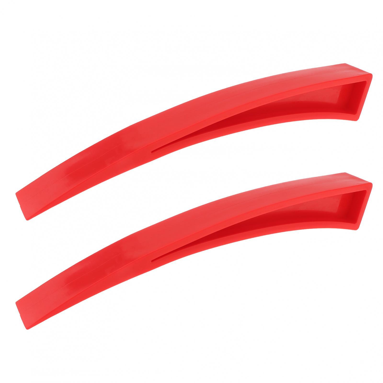 4 Pieces Curved Car Door Window Wedge and Plastic Chisel Scraper,Paintless Dent