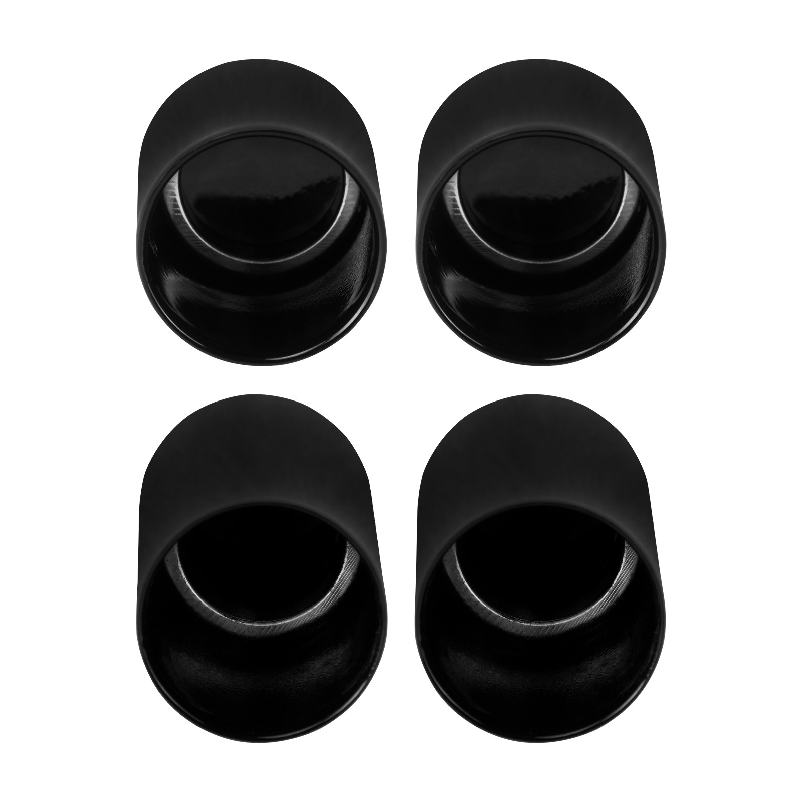 4x Black Docking Hardware Magnet Point Covers Caps For Harley 2009-2025 Touring
