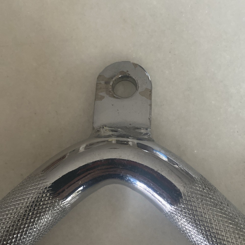 Tricep Press Down Cable Machine Attachment V-Shaped Bar LAT Pull Down