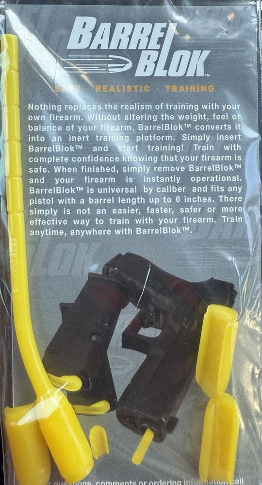45ACP BarrelBlok Dry Fire Training tool