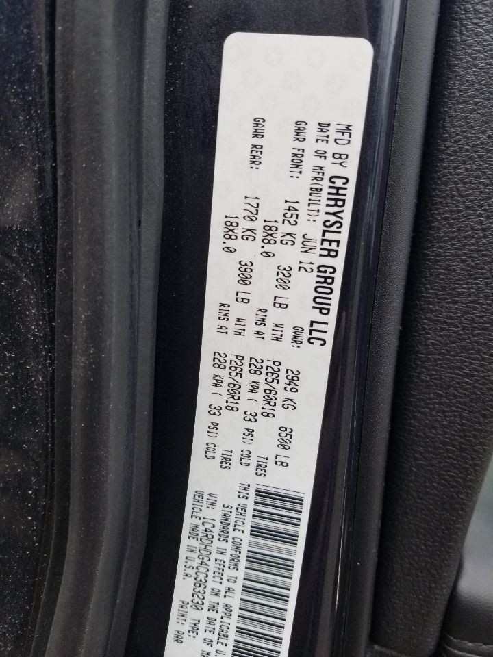 Air Cleaner 3.6L Fits 11-25 DURANGO 5073721