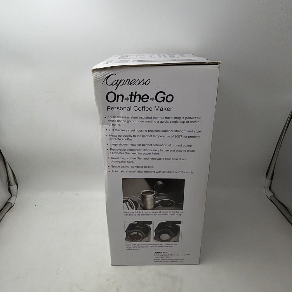Capresso 425.05 1-Cup Coffee Maker - Black/Silver