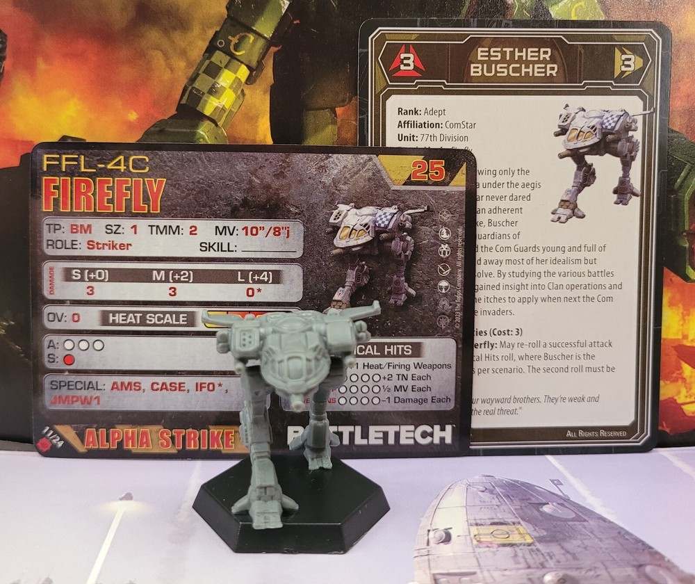 Battletech Firefly Mech Inner Sphere Mercenaries boxed set Miniature