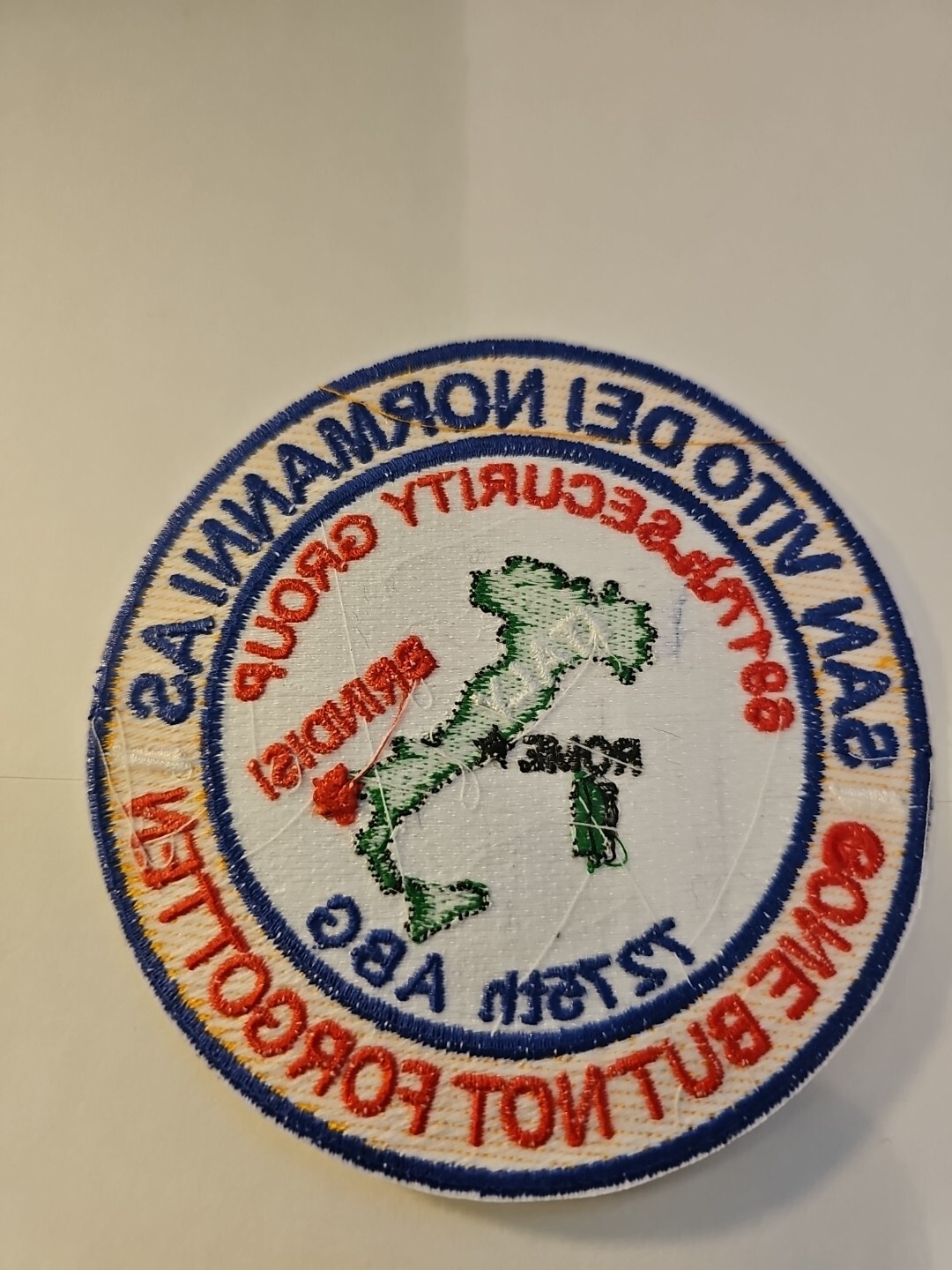 USAF PATCH SAN VITO DEI NORMANNI AS ITALY, GONE BUT NOT FORGOTTEN Y