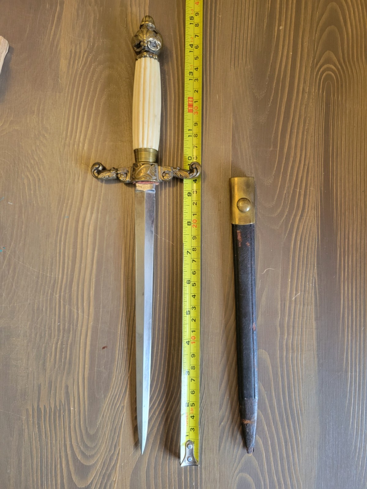 NICE! Pre-Civil War Mid Shipmans Dagger w/Original Sheath