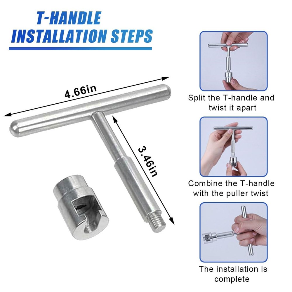 18PCS Car Dent Puller Kit, Paintless Auto Dent Removal Tool with TShape Pulle...