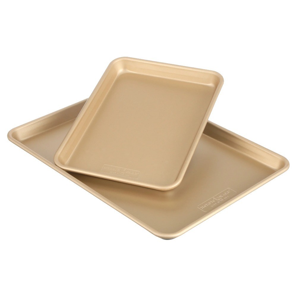 Nonstick Baking Sheets 2-Pack Reusable Cookie Sheets for Oven Baking