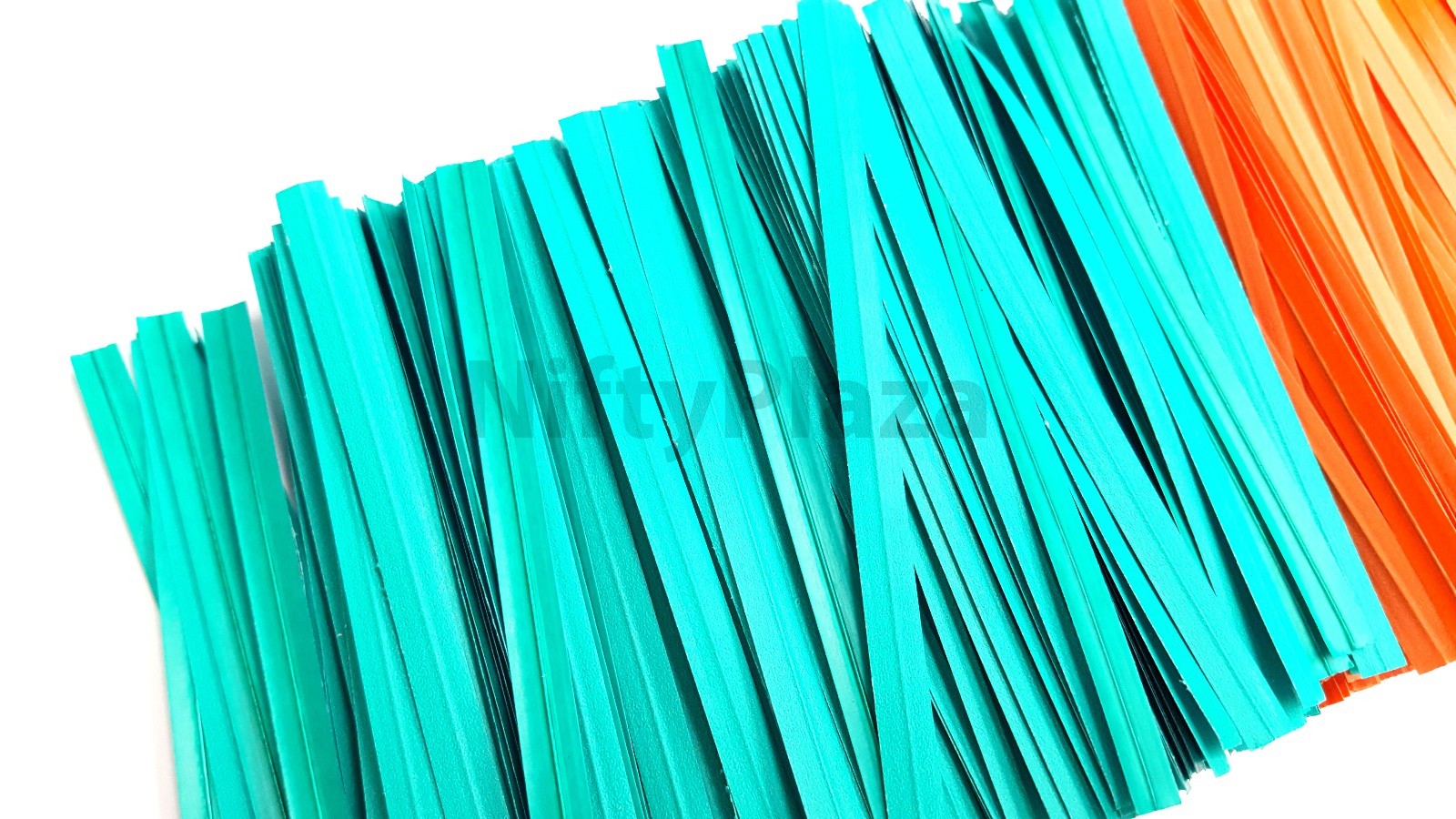 NiftyPlaza 5000 Twist Ties 4" Length Plastic Coated No Rip Paper Ties Cello