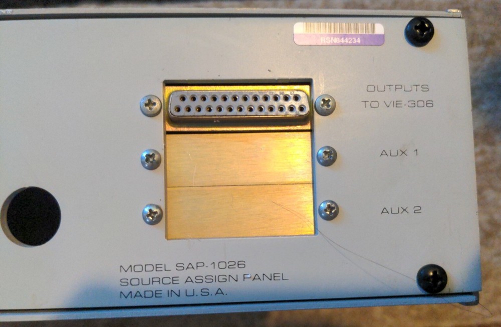 RTS TELEX SAP-1026 SOURCE ASSIGN PANEL UNTESTED