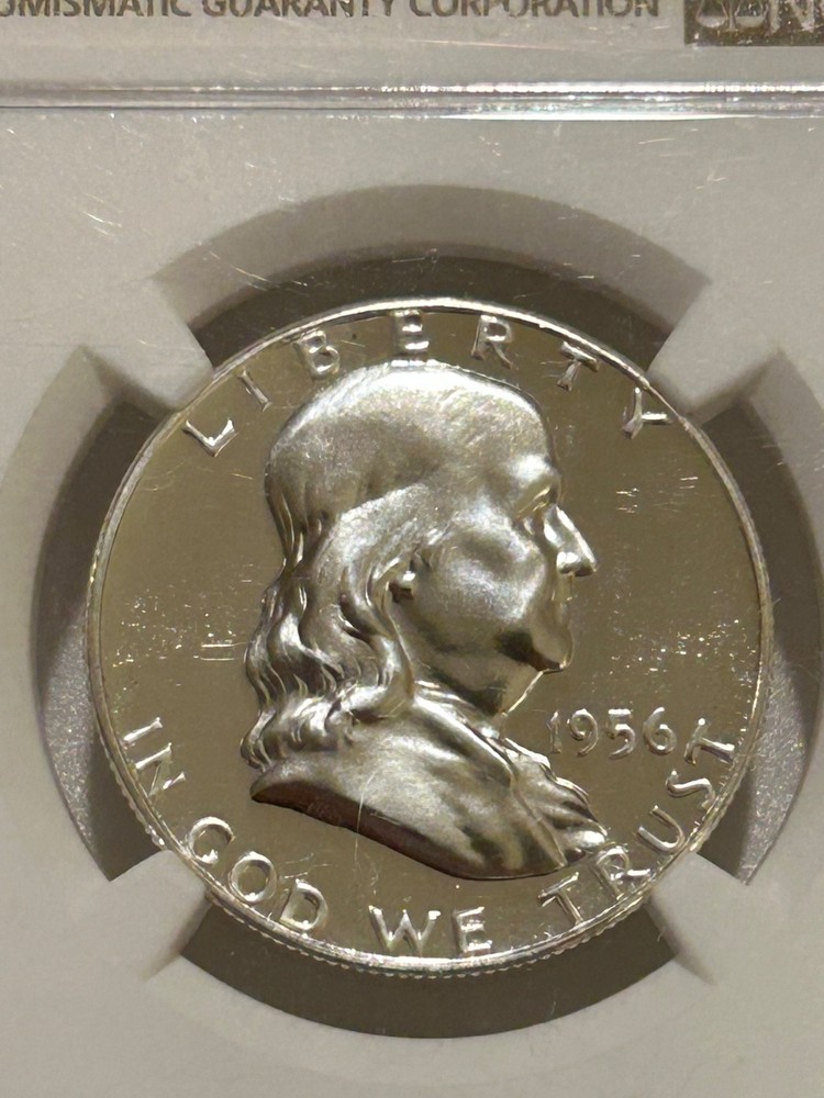 1956 Proof Franklin Silver Half Dollar Type 2 NGC PF68