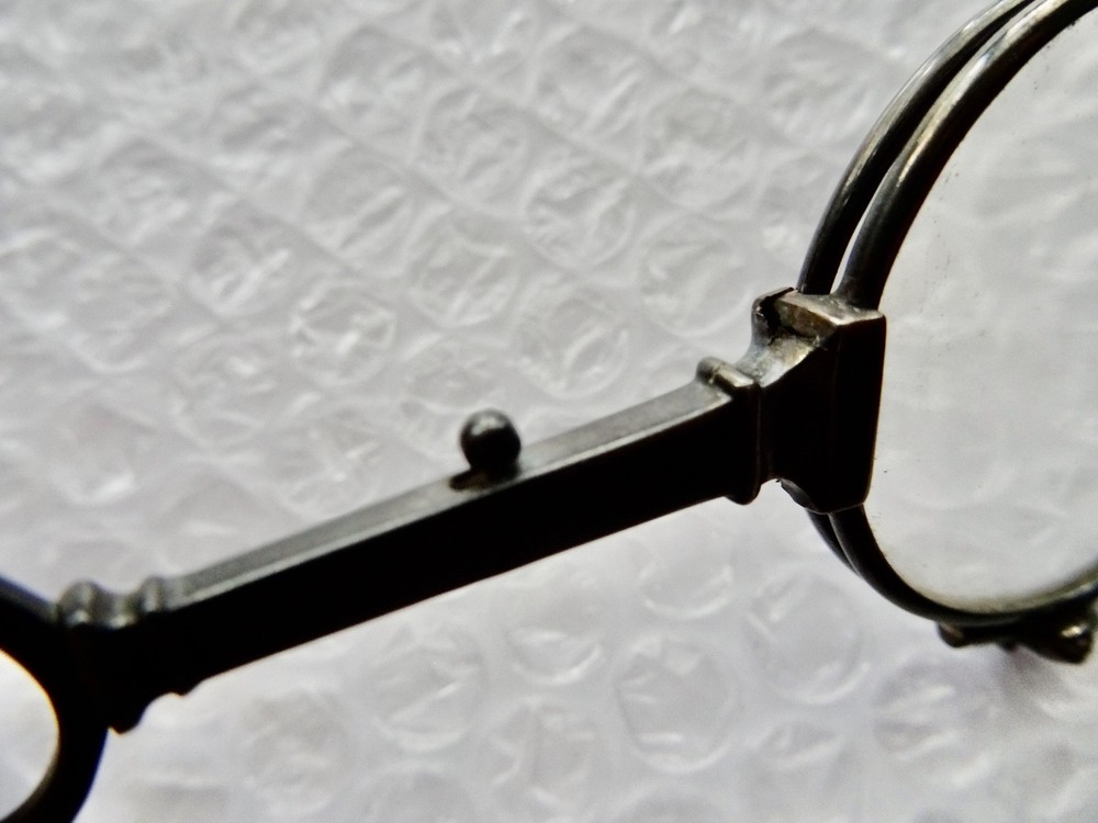 lORGNETTE OPERA GLASSES BUTTON TRIGGER STERLING SILVER GERMANY ANTIQUE neocurio