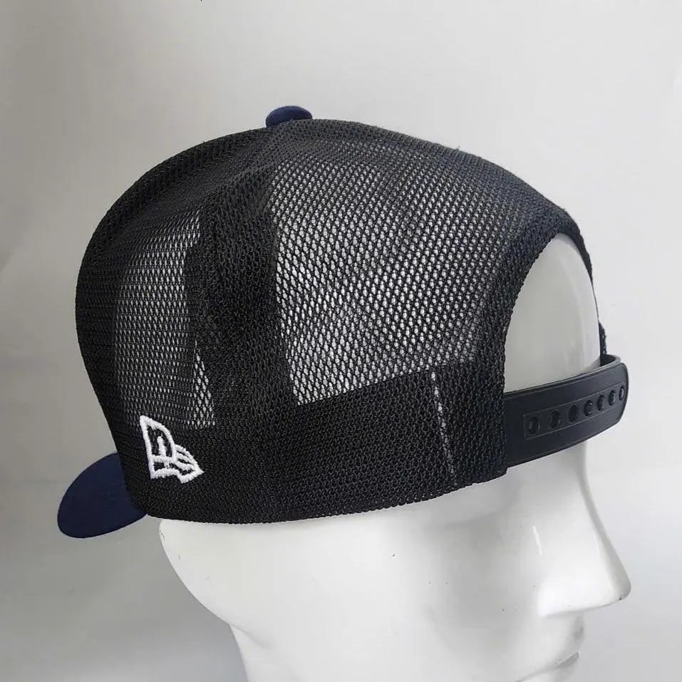 USPS Logo Trucker Hat Distressed Retro Postal Mesh Snapback Cap