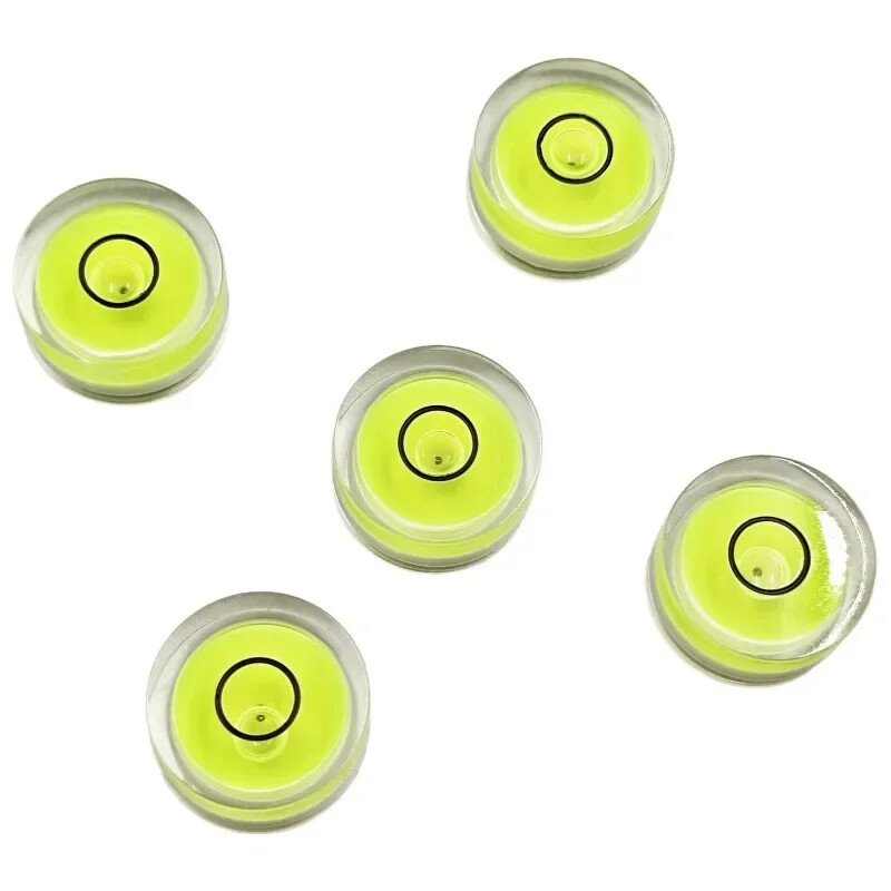 5pcs Round Bubble Level Mini-Spirit Level Level Measurement Instrument