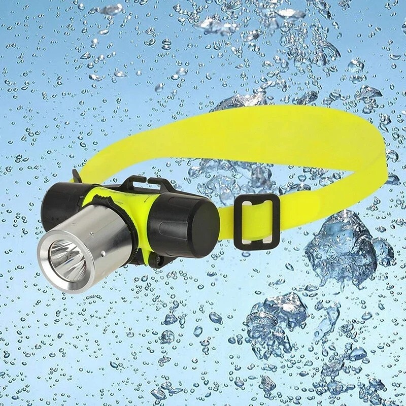 Headlamp Underwater Swimming Headlight Dive Head Light Torch Flashlight