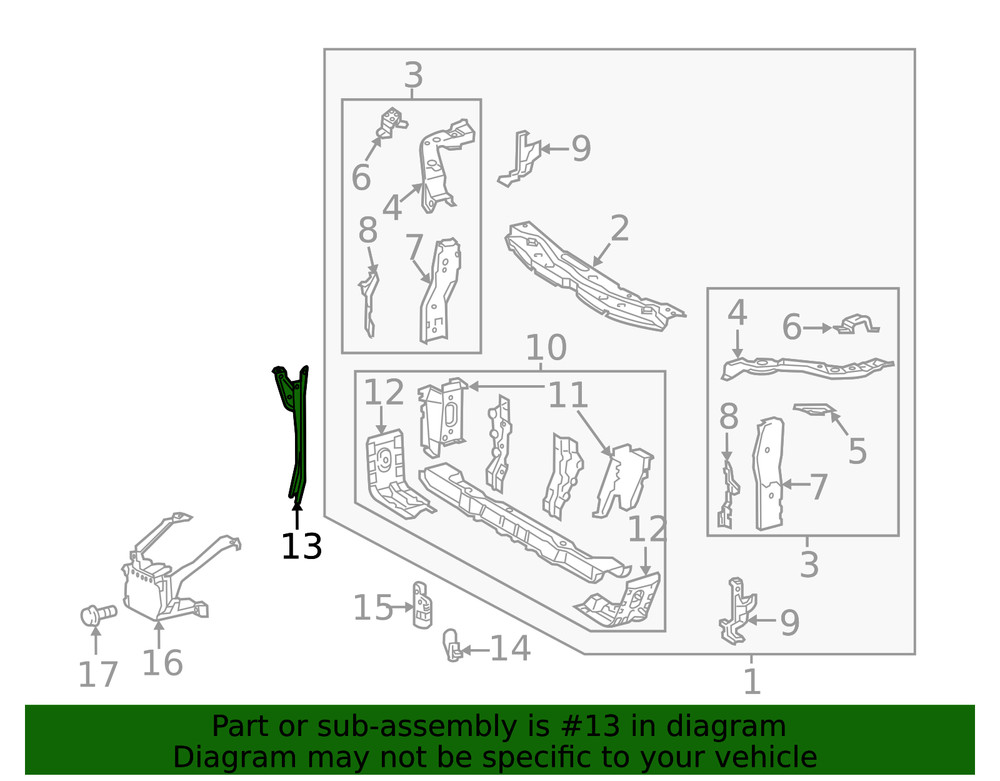 Genuine Lexus Latch Support 53208-33070