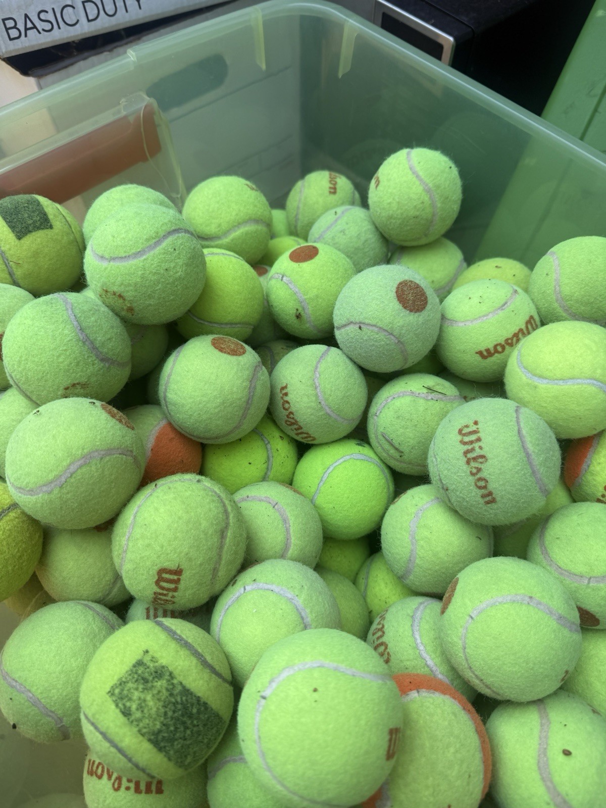 10 of Good Grade used Tennis Balls from Wilson, Dunlop, Penn, Head, etc Dog Toys