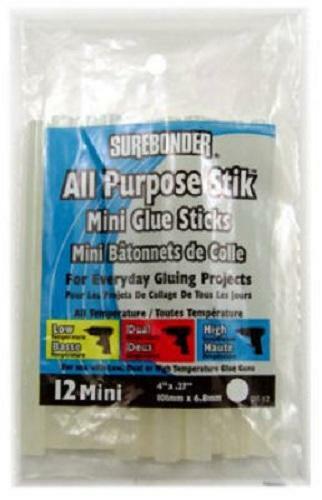 Surebonder ~ All Purpose Mini Glue Sticks - 12 count