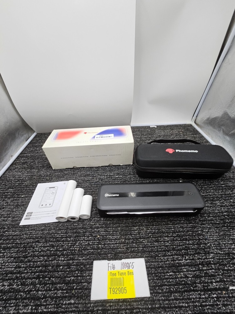 Phomemo P-M832-BK-SNH-1SET Portable Printer Inkless Printer Bluetooth Black