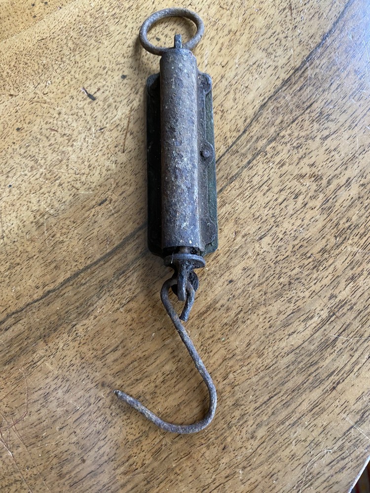 Vintage Small Spring Balance with Hook 18 cms Long