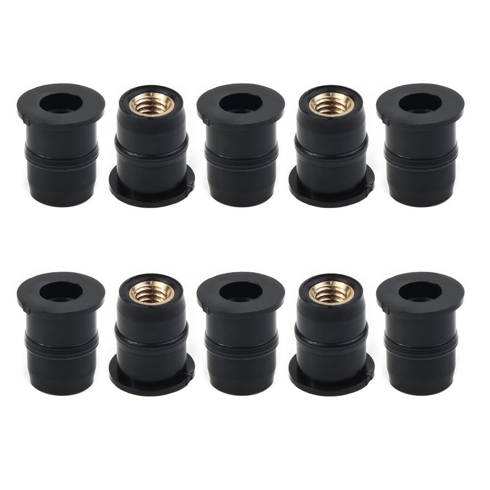 Panel Nuts Mounting For bodywork ATV applications 10PCS set Motorcycle