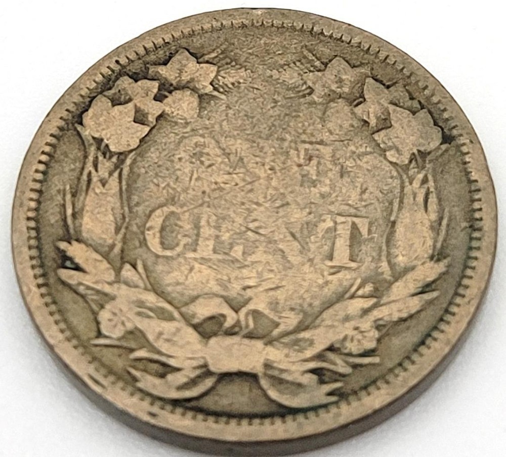 1858 US FLYING EAGLE PENNY G DETAILS
